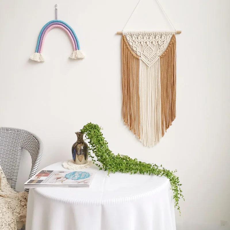 Nordic macramé dreamcatcher