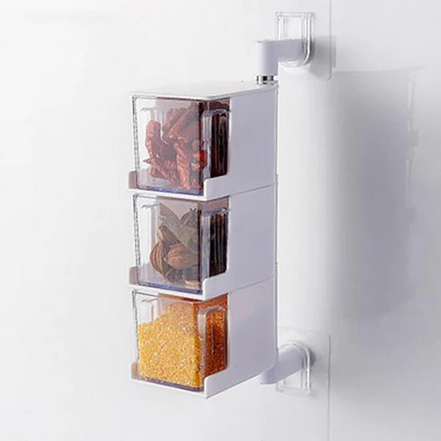 Rotating Wall-Mount Spice Rack