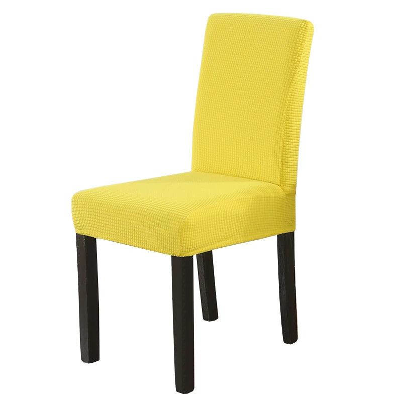 Solid Jacquard Spandex Chair Covers