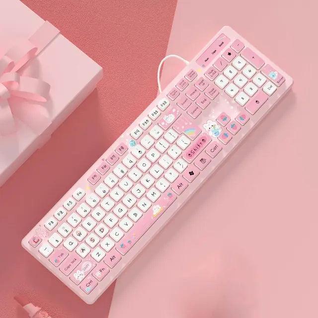 Gaming keyboard, silent click