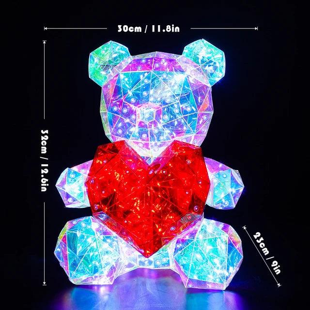 Ours en peluche lumineux à LED