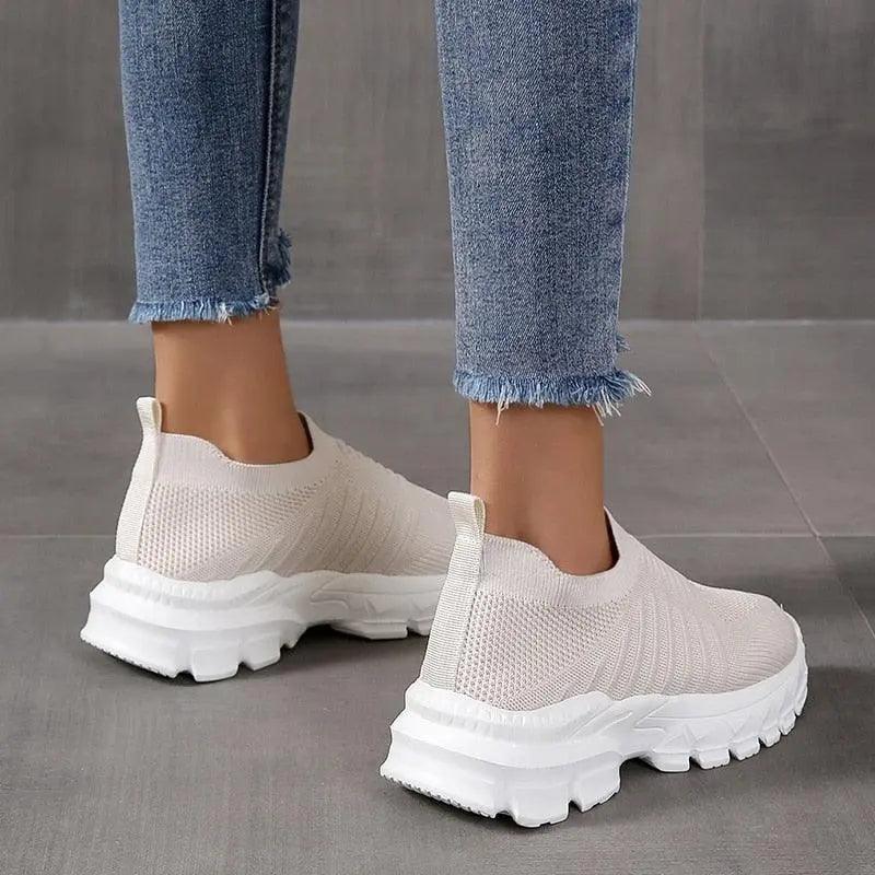 Zapatillas casuales con plataforma para mujer