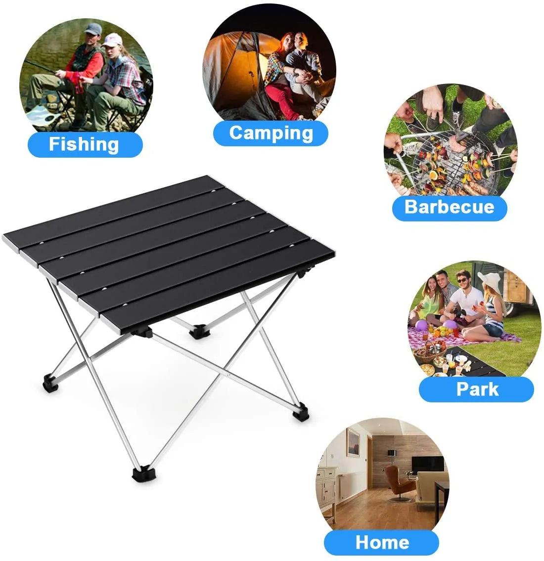 Table de camping pliante portative ultralégère