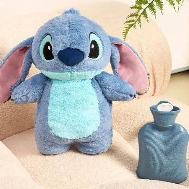 Botella de agua caliente de peluche Kawaii Lilo Stitch