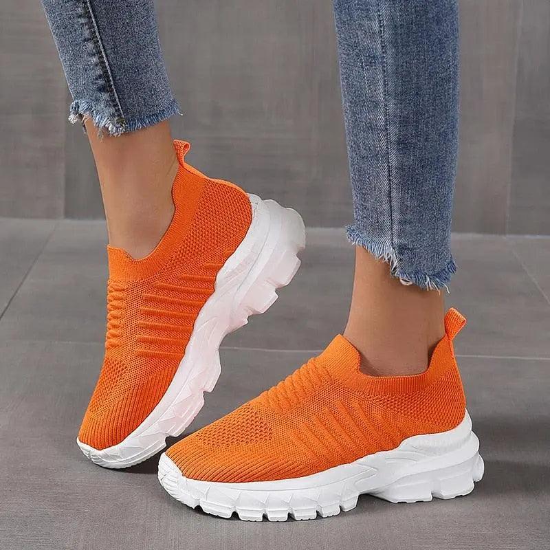 Zapatillas casuales con plataforma para mujer