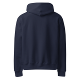 Abgestimmter Signature Hoodie — Marineblau — Rückseite