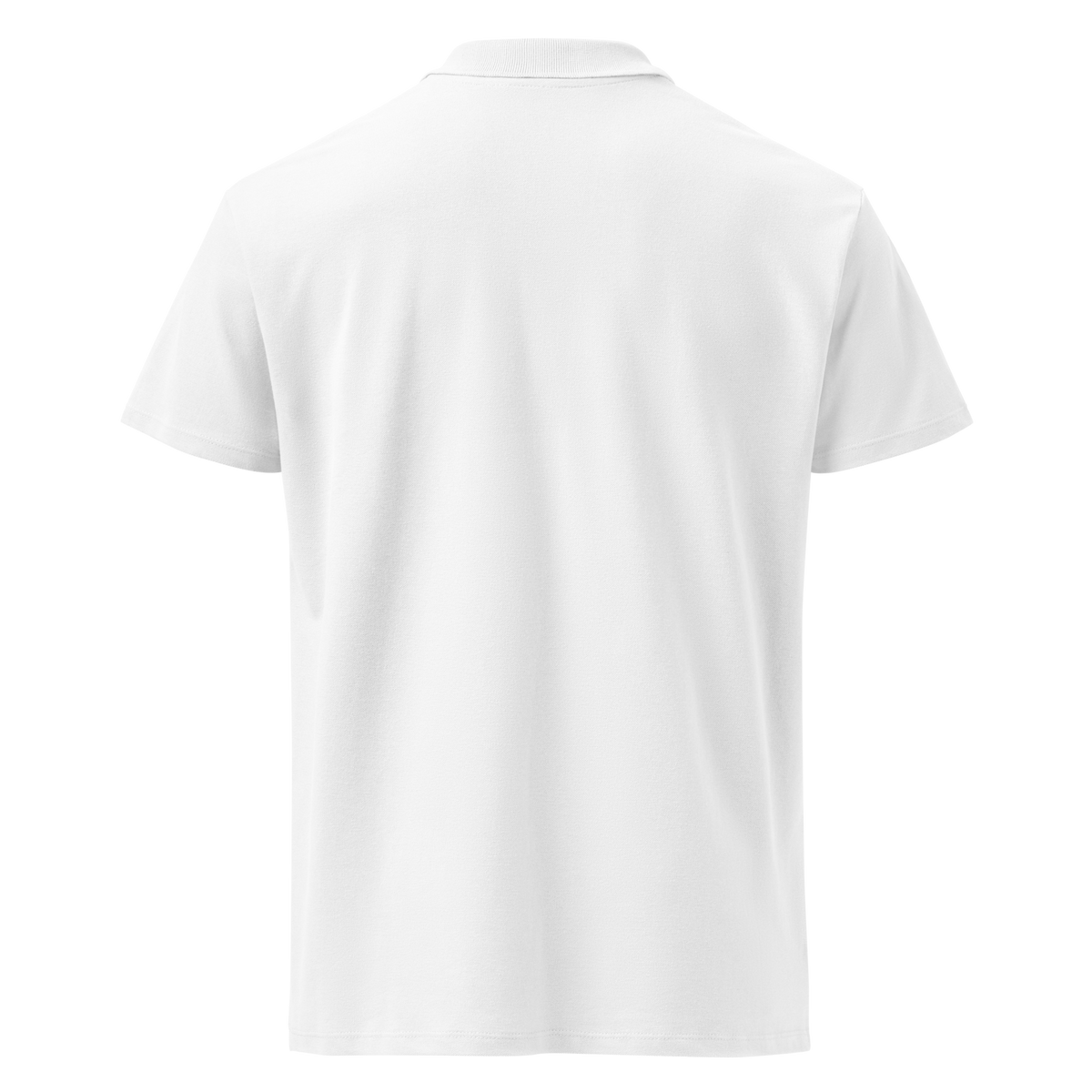 Polo Signature blanc, vue de dos uni.