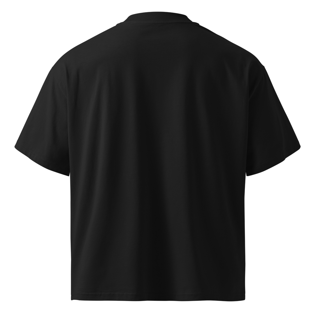 T-shirt ample Signature noir, vue de dos uni.