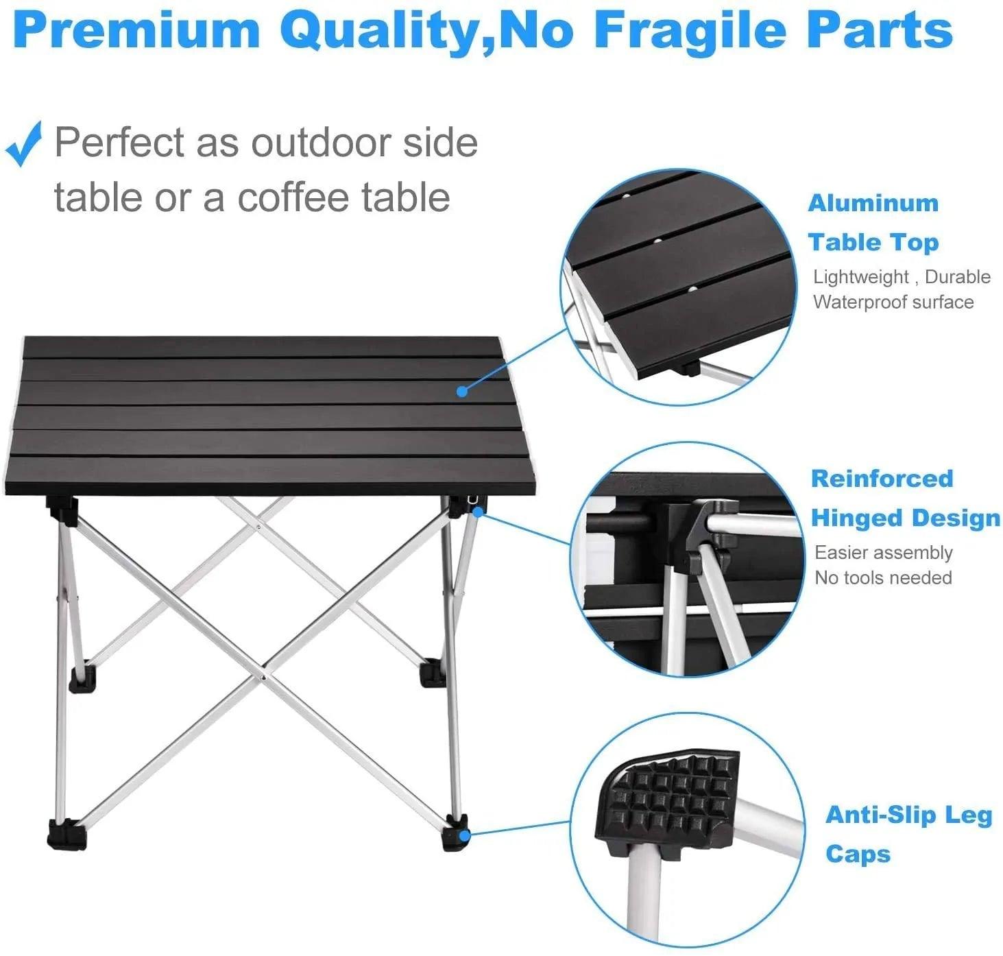 Mesa de camping plegable portátil ultraligera