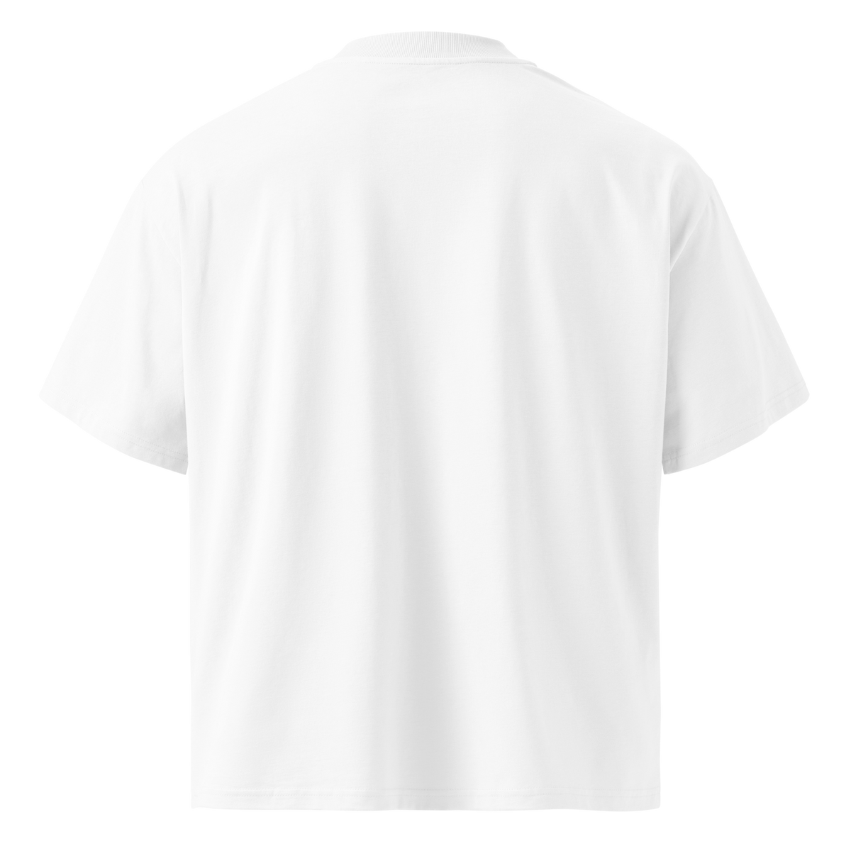T-shirt ample Signature blanc, vue de dos