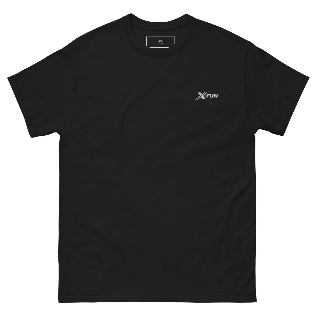 X-FUN STUDIO — T-shirt Signature — Noir Onyx — vue de face