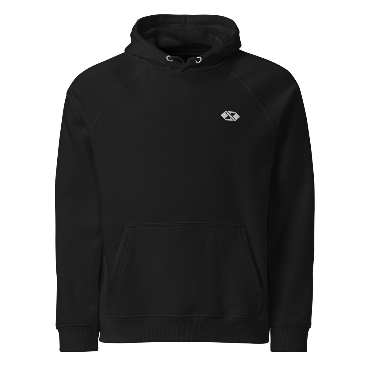 X-FUN STUDIO — Core Hoodie — Onyx-Schwarz — Vorderansicht