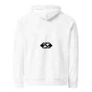 X-FUN STUDIO — Mikina s kapucí Signature — Sněhově bílá — pohled zezadu