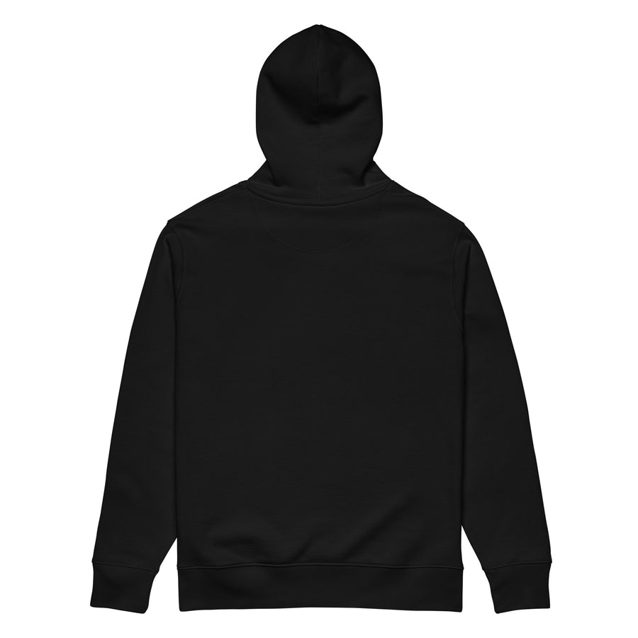 X-FUN STUDIO — Structure-hættetrøje — Onyxsort — set bagfra
