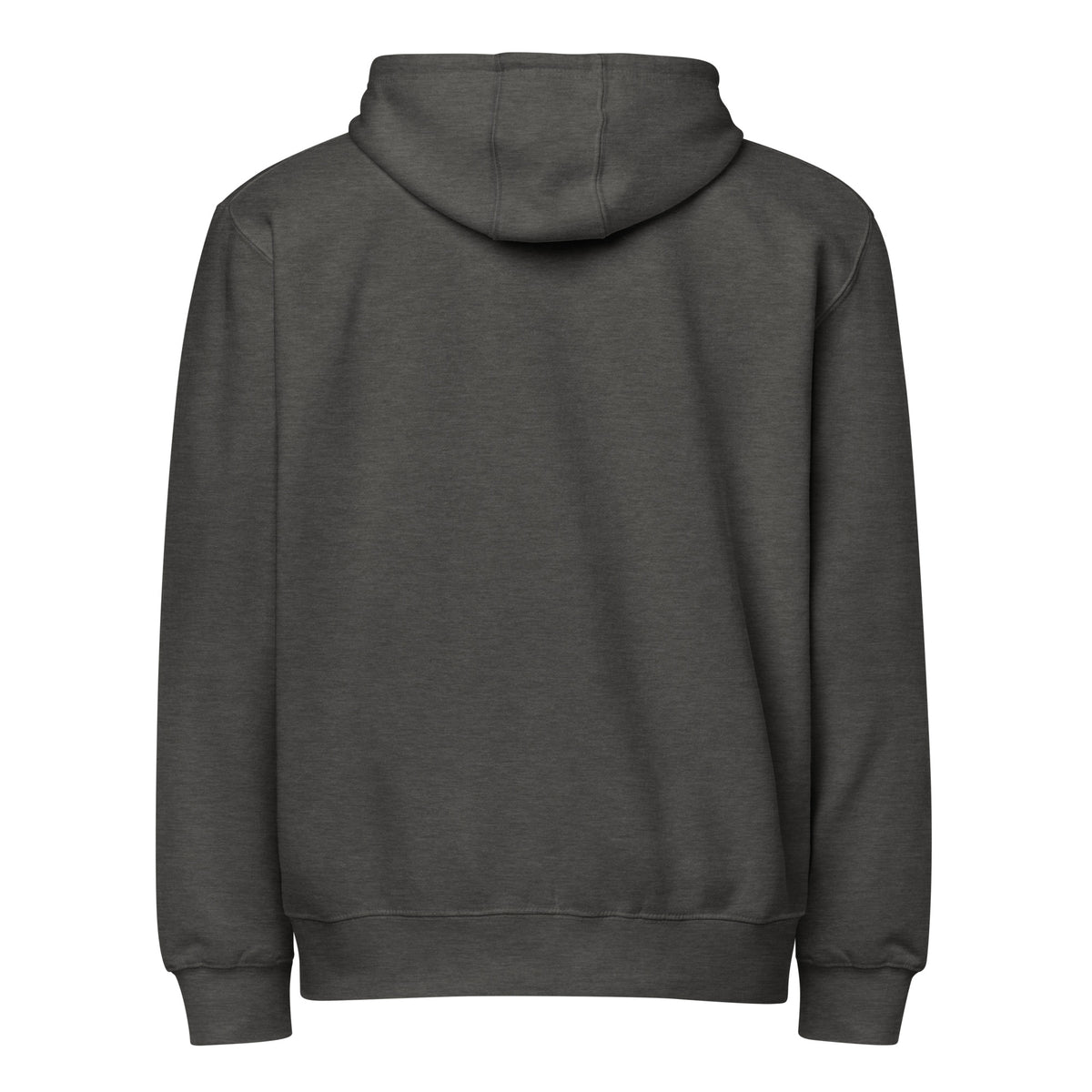 Hoodie zippé Signature — Anthracite chiné — Dos