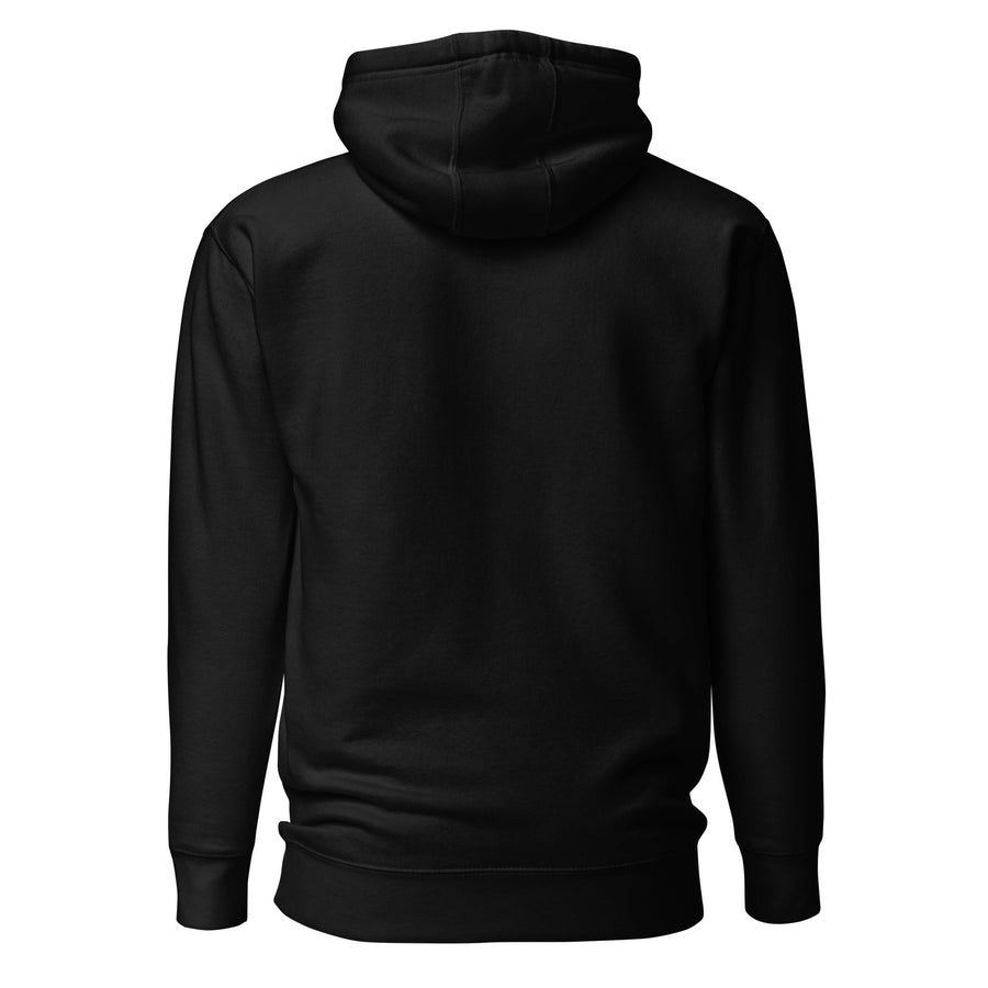Hoodie Signature — Noir — vue de dos — visuel Printful