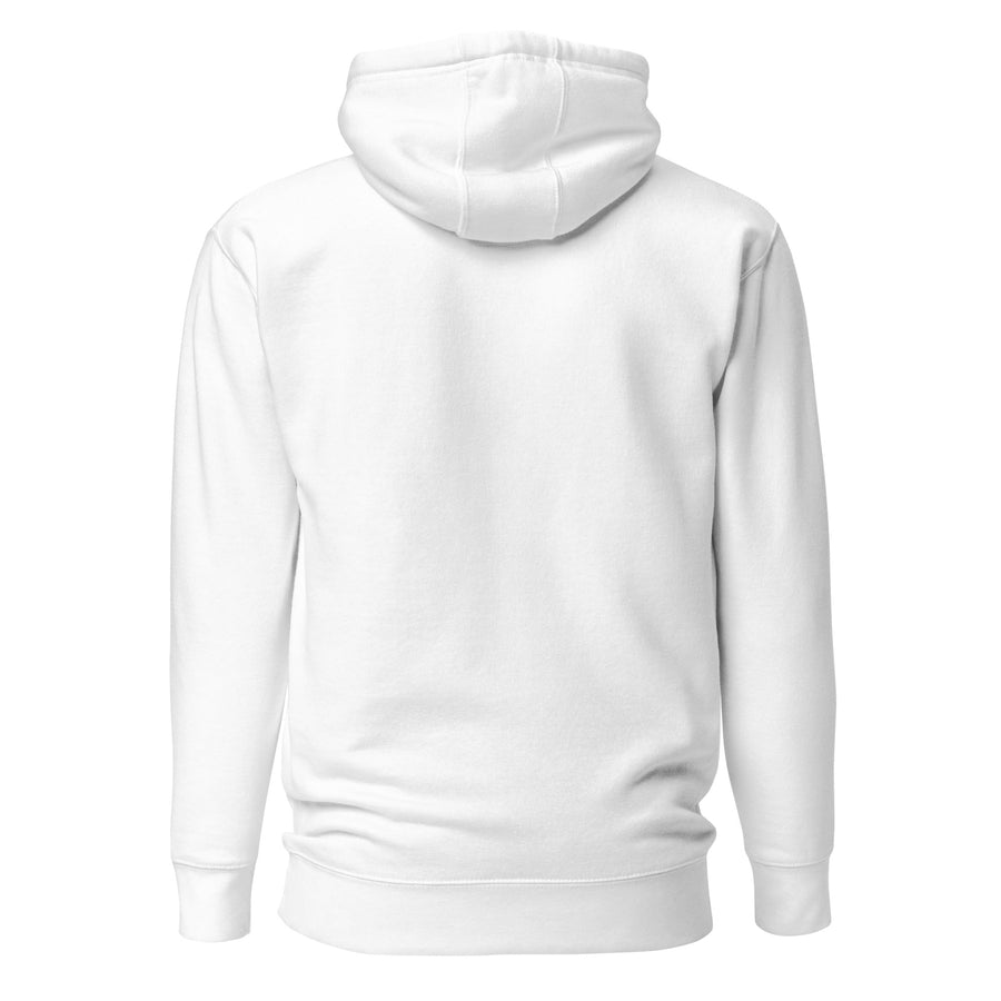 Hoodie Signature — Blanc — vue de dos — visuel Printful