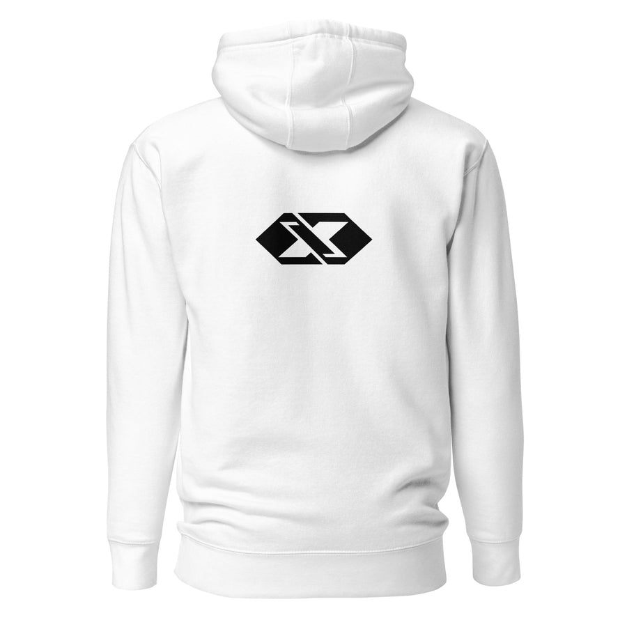Hoodie Studio — Blanc — vue de dos — visuel Printful