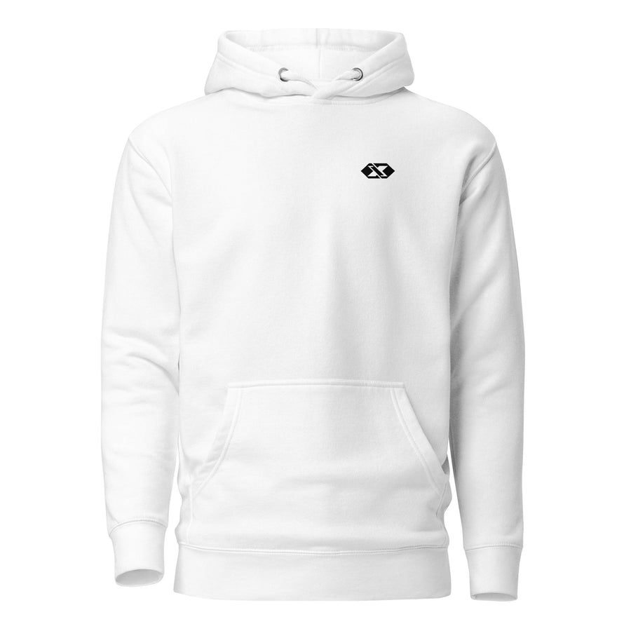 Hoodie Signature — Blanc — vue de face — visuel Printful