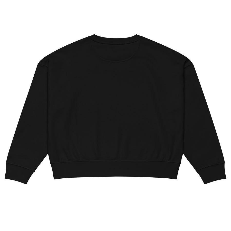 X-FUN STUDIO — Essentiel-sweatshirt — Onyxsvart — bakifrån