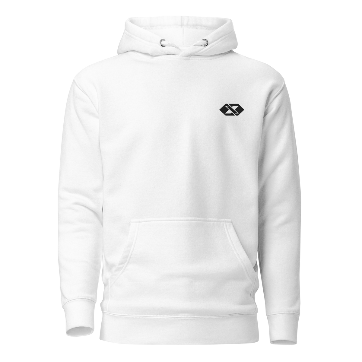 Hoodie Signature coordonné — Blanc — Face