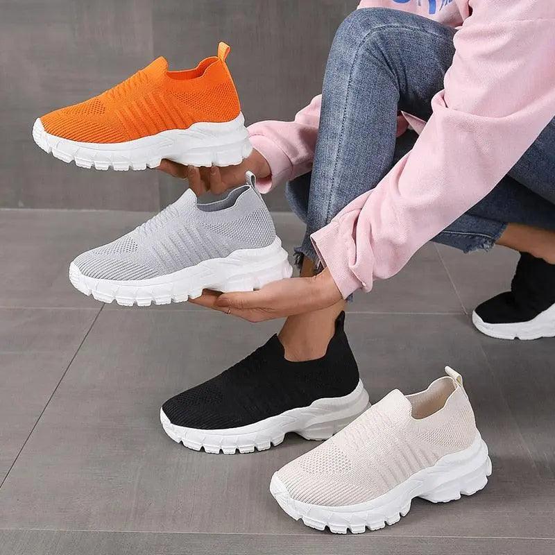 Zapatillas casuales con plataforma para mujer