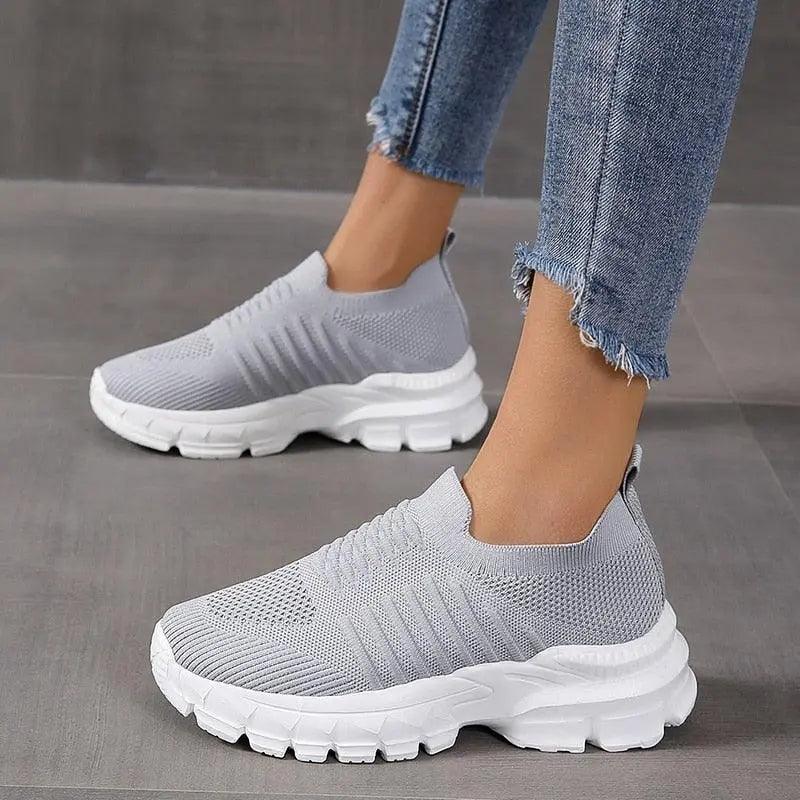 Zapatillas casuales con plataforma para mujer